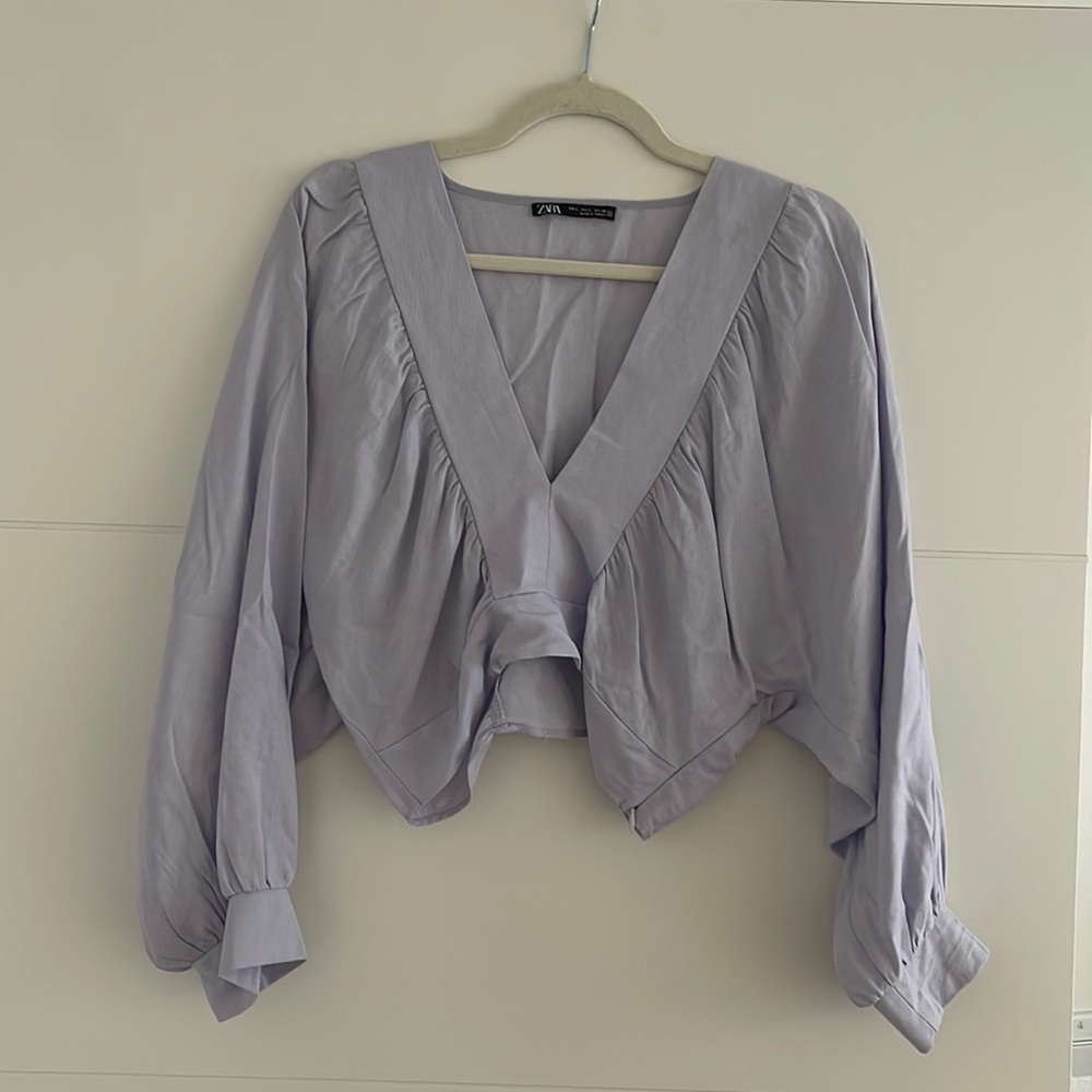 Zara plunge long sleeve